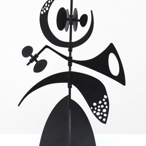 Philippe HIQUILY (1925-2013) 冬天的风向标，2011-2020
铸造金属雕塑，涂成黑色。
签名。
来自1000件的版本。
高_18厘&hellip;