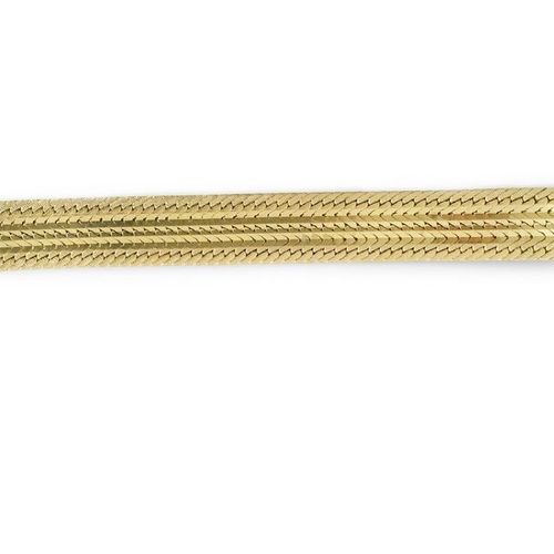 Null 
Bracelet tresse en or jaune 18K (750)


L_18,2 cm


Poids: 70,6 g