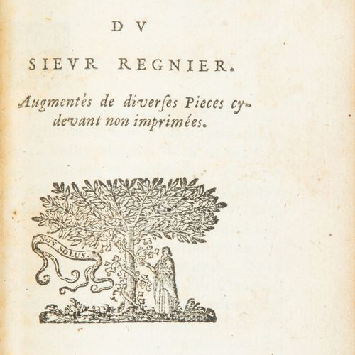 RÉGNIER (Mathurin). Le Satire e altre opere. Leida, Jean & Daniel Elzevier, 1652&hellip;