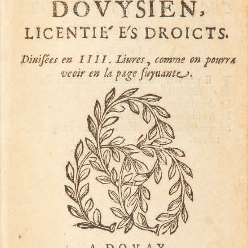 LOYS (Jean et Jacques). Le opere poetiche di Jean Loys, Douysien, licentié és dr&hellip;