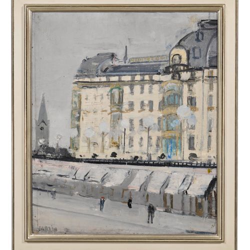Null VARLIN (WILLY GUGGENHEIM)
(Zurich 1900–1977 Bondo)
Montreux Palace.
Oil on &hellip;
