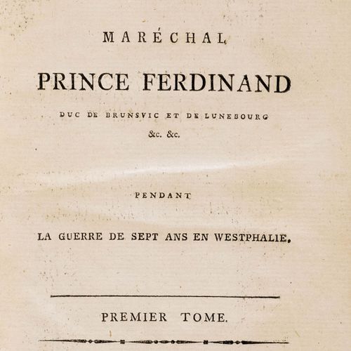 Null MILITARIA -
Schaper, Christoph von.
Vie Militaire du Maréchal Prince Ferdin&hellip;