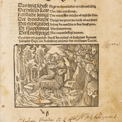 Null Geiler von Kaisersberg, Johannes.

Das Irrig schafe. Con la xilografia del &hellip;