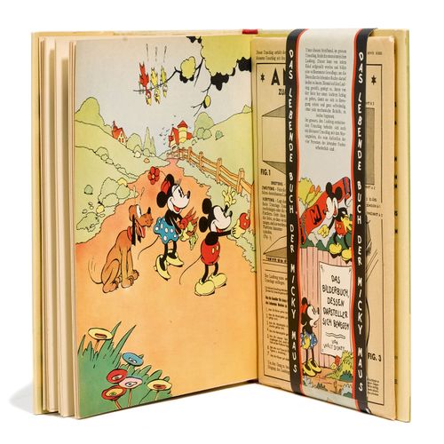 Null 漫画 - 迪斯尼，华特。

《米奇老鼠的生活书》。有彩色的。弹出式图版和大量的文字插图，以及在封底原腹带下的完整口袋，还有进一步的材料。
[Zuric&hellip;