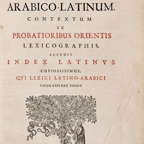 Null LEXIQUE -
Golius, Jacobus. 
 Lexicon Arabico-Latinum, contextum ex probatio&hellip;