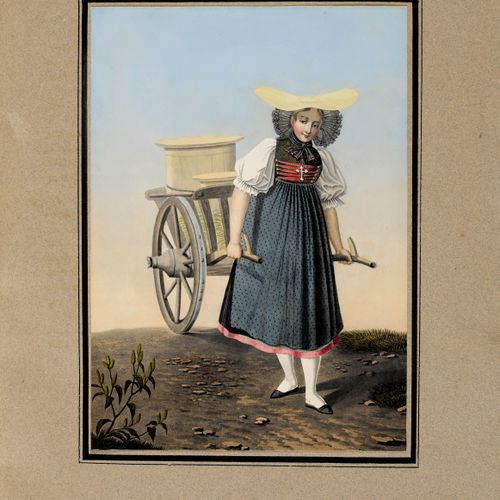 Null Locher, [Johann Emanuel]. 

 Recueil de portraits et costumes suisses les p&hellip;