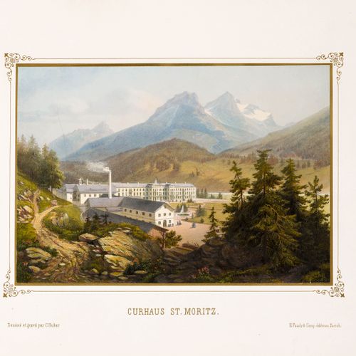 Null GRAUBÜNDEN -
Huber, C[aspar]. 
 Album of St. Moritz in Oberengadin Ct. Grau&hellip;