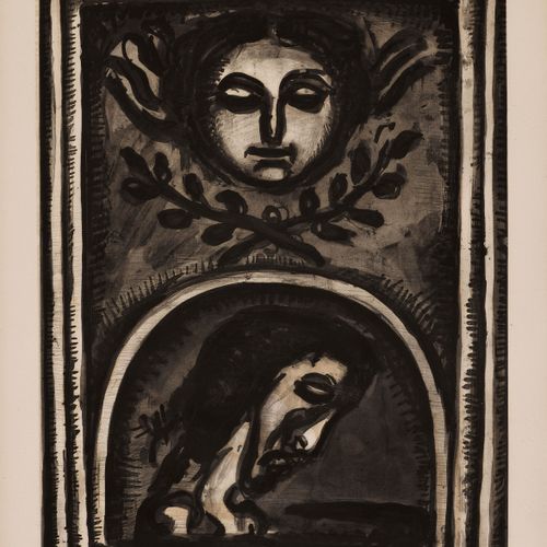 Null Rouault, Georges. 

 Miserere. With 57 (st. 58) original aquatint etchings &hellip;