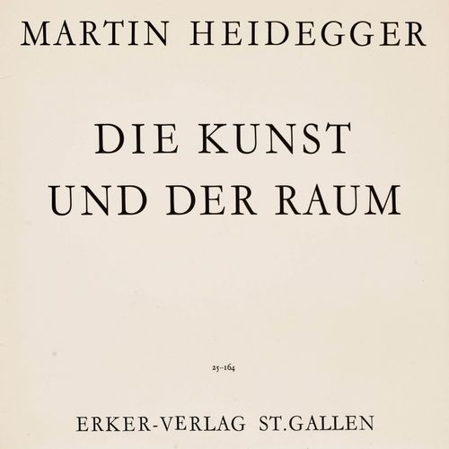 Null Chillida, Eduardo -
Heidegger, Martin.
Die Kunst und der Raum. L'Art et l'E&hellip;