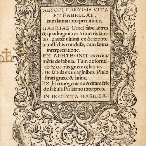 Null 伊索。

Vita et fabellae cum latina interpretatione。[and:] Agapetus.De Officio&hellip;
