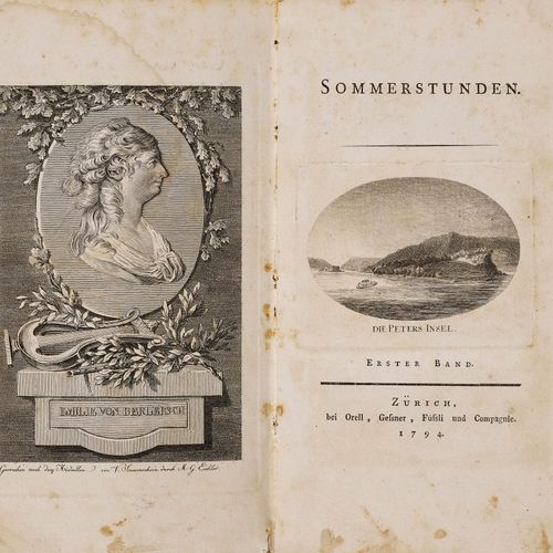 Null Berlepsch, Emilie von.

Summer Hours. First volume. With gest. Portrait fro&hellip;