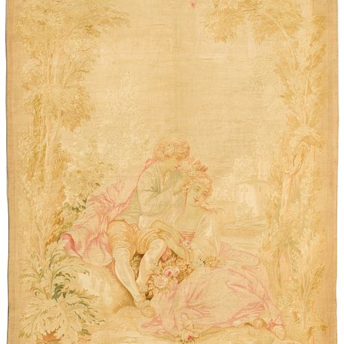 Null TAPESTRY antique.

Beige ground, with a depiction of lovers. Small tears in&hellip;