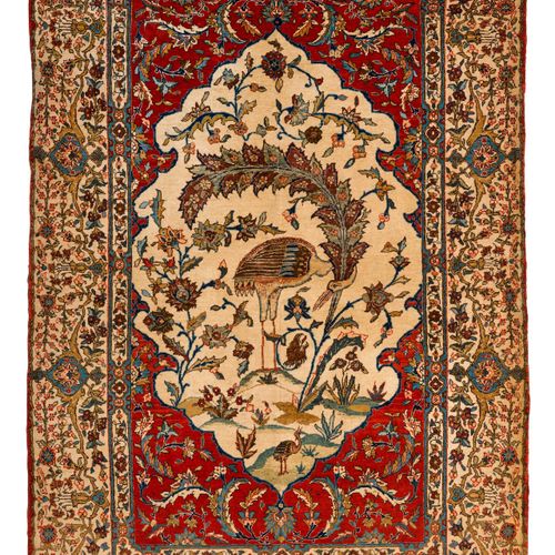 Null ISFAHAN old.

Beige central medallion on a red ground. The entire carpet is&hellip;