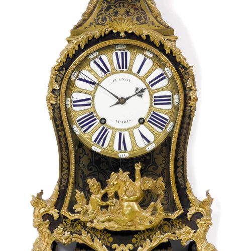 Null BOULLE CLOCK ON PLINTH
Régence, Paris ca. 1720/30. The dial signed Seugnot &hellip;