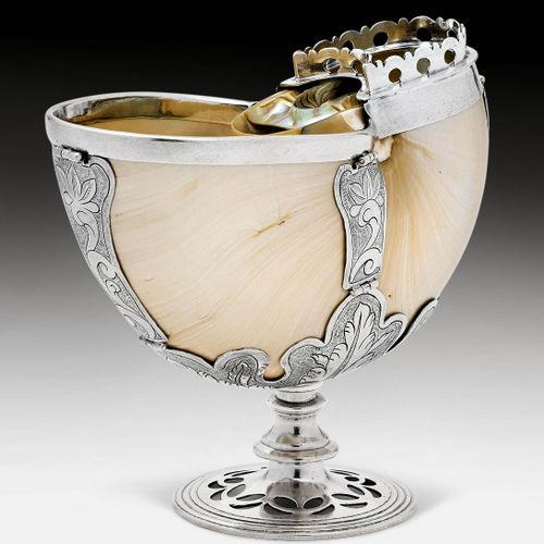Null A NAUTILUS CUP
Spain or South America 17th century.
“Nautilus" shell mounte&hellip;