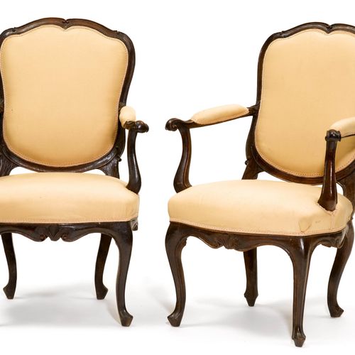 Null PAIR OF FAUTEUILS
Baroque, probably Lombardy, 2nd half of the 18th century.&hellip;