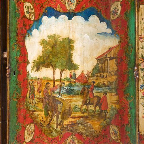 Null PAR DE CAJAS COLGANTES "ARTE POVERA"
Rococó, Venecia, siglo XVIII.
Madera p&hellip;