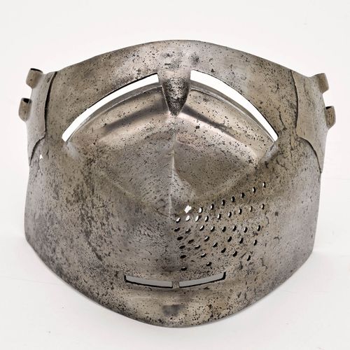 Null VISOR OF A BASCINET OR HOUNDSKULL
End of the 14th century.
Iron, in part so&hellip;