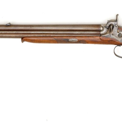 Null PERCUSSION DOUBLE-FLINTLOCK GUN
German, ca. 1860, hunting weapon, Franz Xav&hellip;