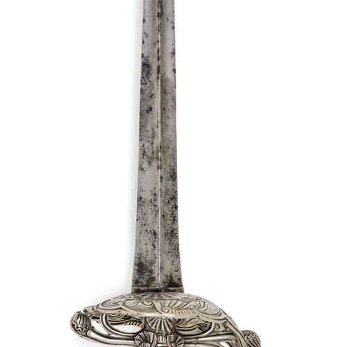 Null CEREMONIAL SWORD
Italian, ca. 1750/60, Genoa.
Silver hilt, made of cast and&hellip;