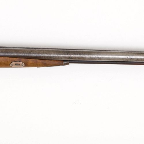 Null PERCUSSION DOUBLE FLINTLOCK GUN
German, ca. 1825/30, hunting weapon, Teuten&hellip;