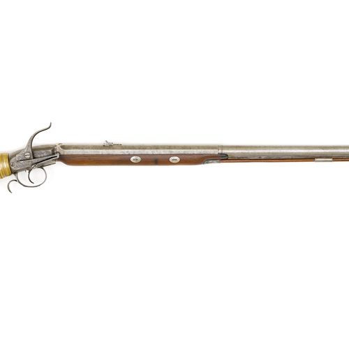 Null WINDBÜCHSE
苏格兰，约1840年，猎枪，William MacLauchlan，爱丁堡。
圆形枪管(长77.2厘米)，口径11毫米，细膛线，&hellip;