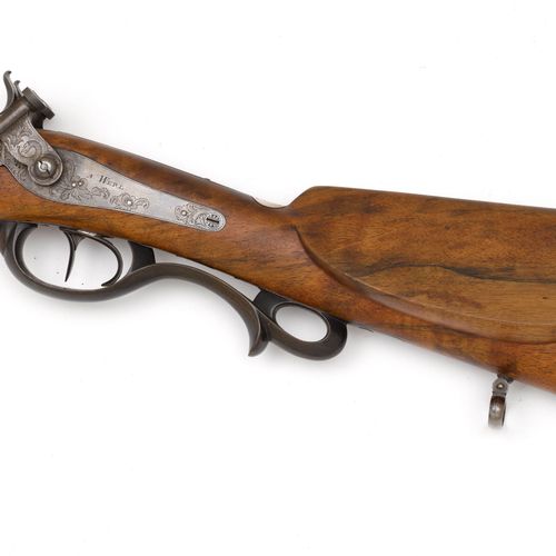 Null PERCUSSION DOPPEL RIFLE
德国，约1825/30，狩猎武器，Teutenberg，Werl。
圆形枪管(长85.4厘米)，口径1&hellip;