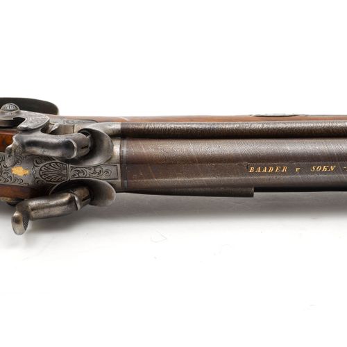 Null PERCUSSION DOUBLE-FLINTLOCK GUN
German, ca. 1860, hunting weapon, Franz Xav&hellip;