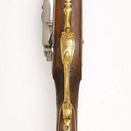 Null 狩猎步枪
英国，1815年左右，狩猎步枪，威廉-韦斯特利-理查兹，伯明翰/伦敦。
镀铜圆管（长91厘米），19毫米口径，枪膛的一半为八角形，银质印记 &hellip;