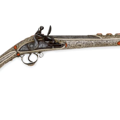 Null FLINTLOCK PISTOL
Balkan-Turkish, 1st half of the 19th century.
Round barrel&hellip;