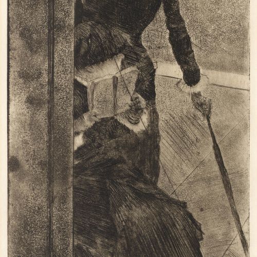 Null EDGAR DEGAS
(1834 Parigi 1917)
Au Louvre: la peinture (Mary Cassatt). Circa&hellip;