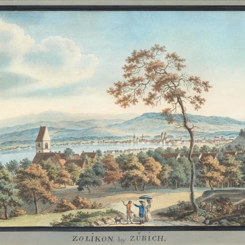 Null LAC DE ZURICH - ZOLLIKON. 
 Heinrich THOMANN (1748 -Zollikon 1794)
Zolikon &hellip;