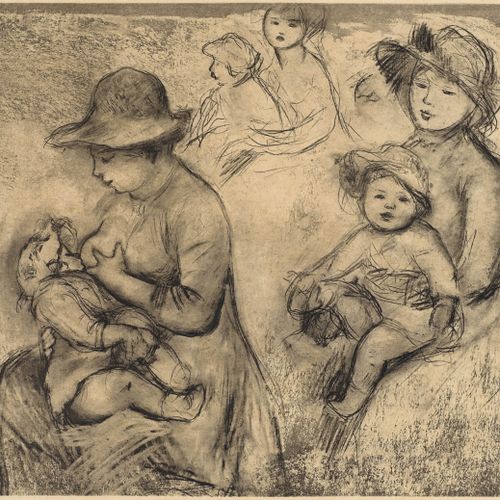 Null PIERRE-AUGUSTE RENOIR
(Limoges 1841 - 1919 Cagnes-sur-Mer)
Trois Esquisses &hellip;