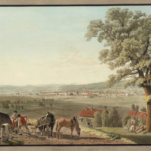 Null JOHANN JAKOB BIEDERMANN
(Winterthur 1763 - 1830 Zurigo)
Vue de la Ville de &hellip;