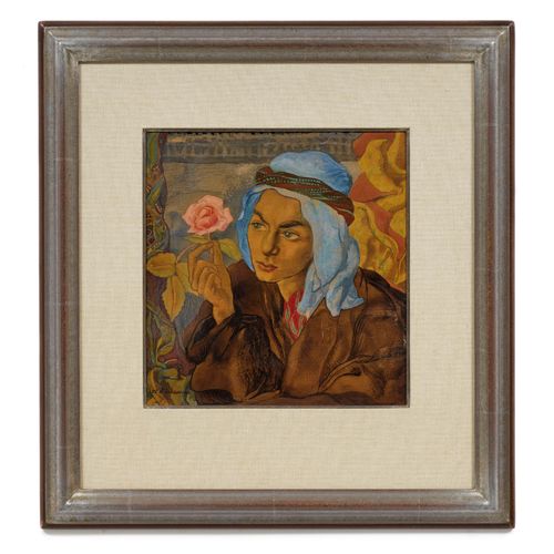Null CHARLES CLOS OLSOMMER
(Neuchâtel 1883–1966 Sierre)
Young man with turban an&hellip;
