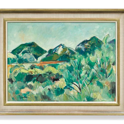 Null CARL WALTER LINER
(St. Gallen 1914-1997 Appenzell)
Corse.
Huile sur toile.
&hellip;