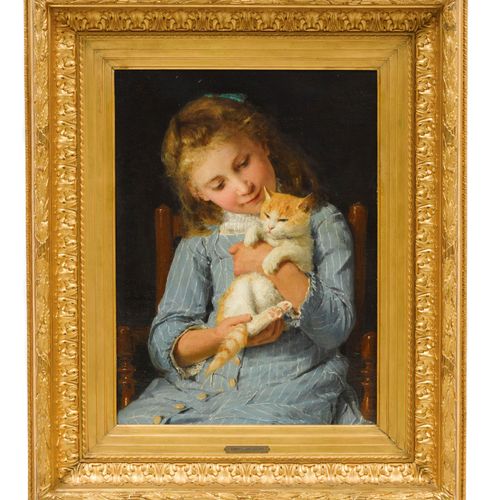 Null ALBERT ANKER
(1831 Ins 1910)
Fillette avec un chat. 1881.
Huile sur toile.
&hellip;