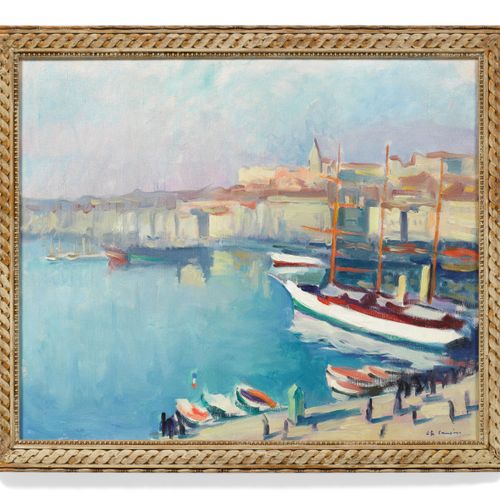 Null CHARLES CAMOIN
(Marsella 1879-1965 París)
Voilier à quai dans le port de Ma&hellip;