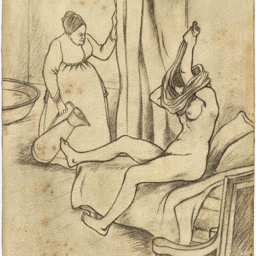 Null SUZANNE VALADON
(Bessines-sur-Gartempe 1865-1938 Paris)
La Toilette. 1894.
&hellip;