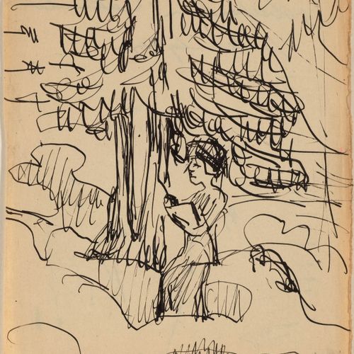 Null ERNST LUDWIG KIRCHNER
(Aschaffenburg 1880-1938 Frauenkirch)
Lettura sotto u&hellip;