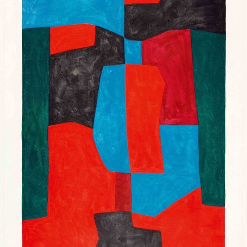 Null SERGE POLIAKOFF
(Moscou 1900-1969 Paris)
Composition rouge, verte et bleue.&hellip;