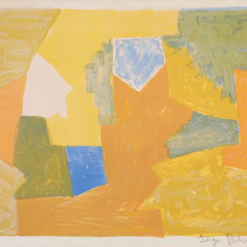 Null SERGE POLIAKOFF
(Moskau 1900–1969 Paris)
Composition jaune, orange et verte&hellip;