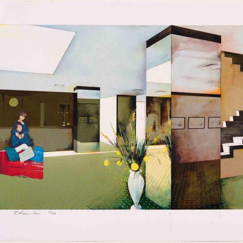 Null RICHARD HAMILTON
(Londres 1922-2011 Nothend)
Lobby. 1984.
Sérigraphie et ph&hellip;