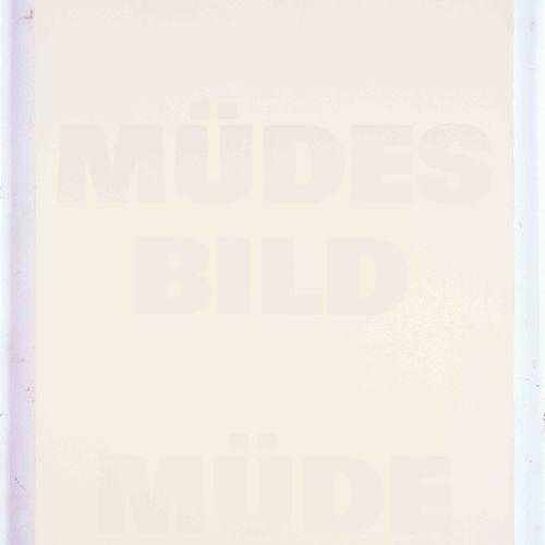 Null RÉMY ZAUGG
(Courgenay 1943-2005 Basel)
MÜDES BILD MÜDE.1986/87。
帆布上的漆。
背面有方&hellip;