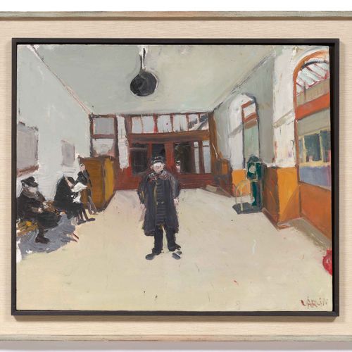 Null VARLIN (WILLY GUGGENHEIM)
(Zurich 1900-1977 Bondo)
Ouchy的等待室。1943年。
纸板上的油画。&hellip;