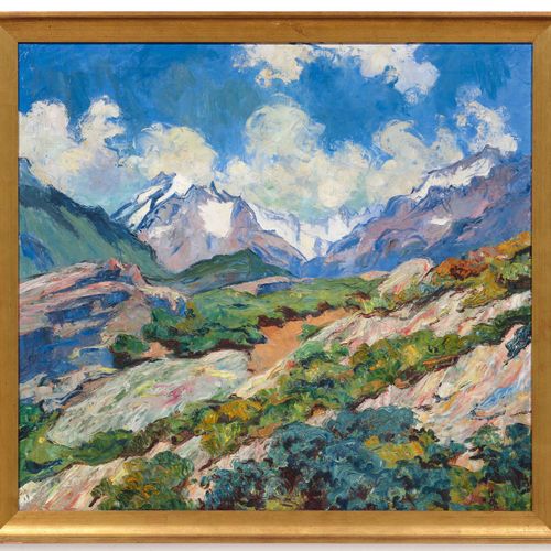 Null GIOVANNI GIACOMETTI
(Stampa 1868-1933 Glion)
Paysage d'été près de Maloja a&hellip;