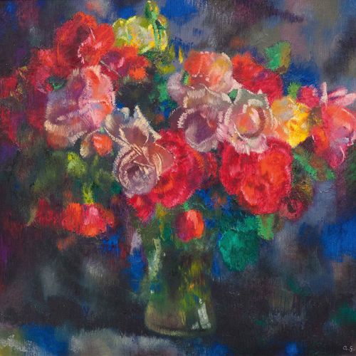 Null AUGUSTO GIACOMETTI
(Stampa 1877-1947 Zurich)
Roses. 1933.
Huile sur toile.
&hellip;