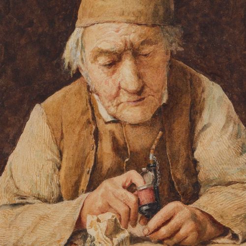 Null ALBERT ANKER
(1831 Ins 1910)
Peasant with a pipe.
Watercolour on paper.
Sig&hellip;