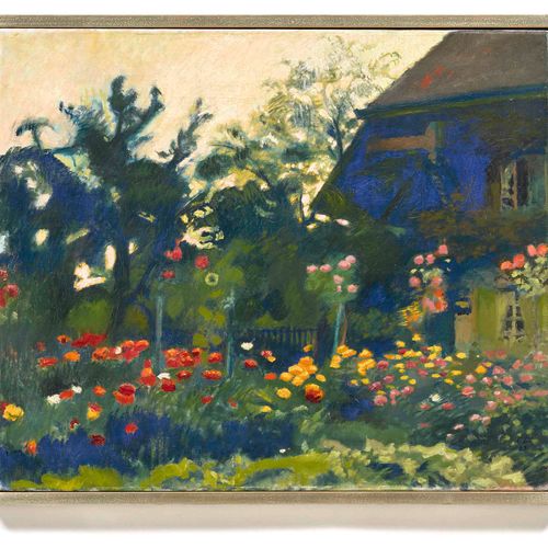 Null CUNO AMIET
(Solothurn 1868-1961 Oschwand)
奥什万德的花园。1943年。
布面油画。
右下方有图案和日期。CA&hellip;