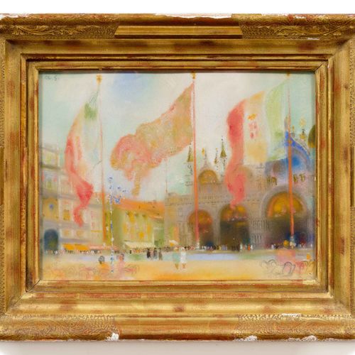 Null AUGUSTO GIACOMETTI
(Stampa 1877–1947 Zurich)
Piazza San Marco. 1929.
Pastel&hellip;